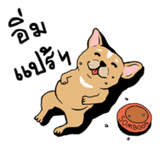 Somboon Happy French Bulldog sticker #6130695
