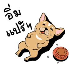 Somboon Happy French Bulldog sticker #6130695