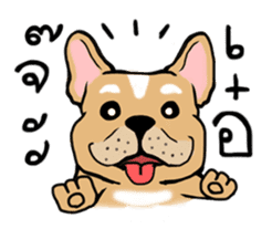 Somboon Happy French Bulldog sticker #6130698