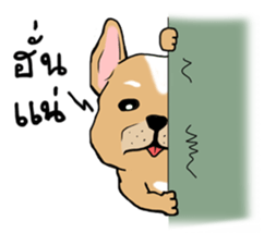 Somboon Happy French Bulldog sticker #6130705