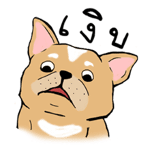 Somboon Happy French Bulldog sticker #6130708