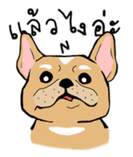 Somboon Happy French Bulldog sticker #6130709