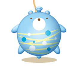Mr. bear is a water balloon. sticker #6131032