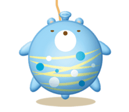 Mr. bear is a water balloon. sticker #6131032