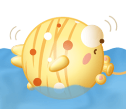 Mr. bear is a water balloon. sticker #6131033