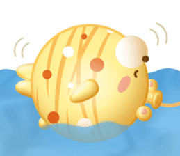 Mr. bear is a water balloon. sticker #6131033