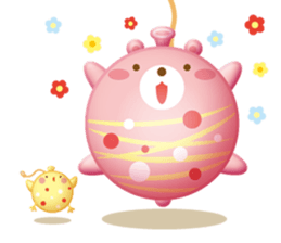 Mr. bear is a water balloon. sticker #6131034