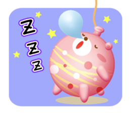 Mr. bear is a water balloon. sticker #6131035