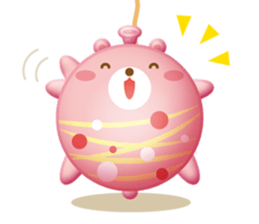 Mr. bear is a water balloon. sticker #6131036