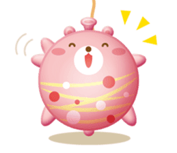 Mr. bear is a water balloon. sticker #6131036