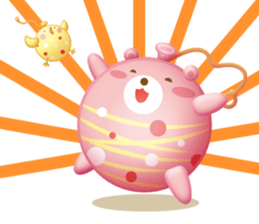 Mr. bear is a water balloon. sticker #6131038