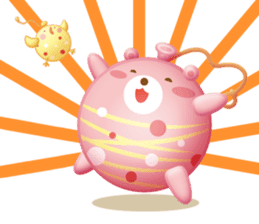 Mr. bear is a water balloon. sticker #6131038