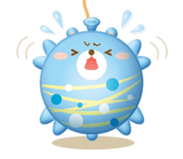 Mr. bear is a water balloon. sticker #6131042