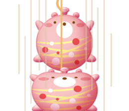 Mr. bear is a water balloon. sticker #6131047