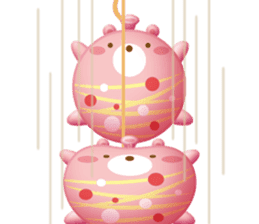 Mr. bear is a water balloon. sticker #6131047