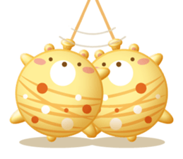 Mr. bear is a water balloon. sticker #6131048