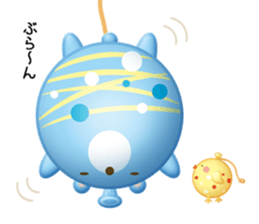 Mr. bear is a water balloon. sticker #6131050