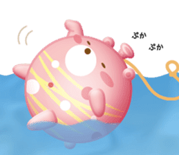 Mr. bear is a water balloon. sticker #6131052