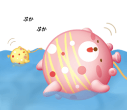 Mr. bear is a water balloon. sticker #6131053