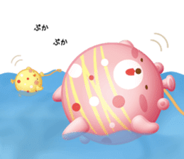 Mr. bear is a water balloon. sticker #6131053