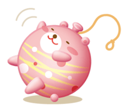 Mr. bear is a water balloon. sticker #6131056