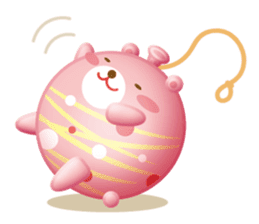 Mr. bear is a water balloon. sticker #6131056