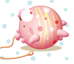 Mr. bear is a water balloon. sticker #6131057