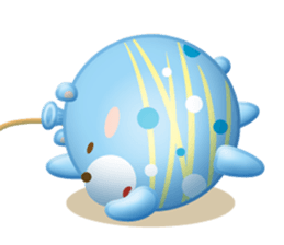 Mr. bear is a water balloon. sticker #6131058