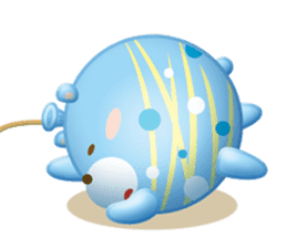 Mr. bear is a water balloon. sticker #6131058