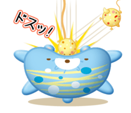 Mr. bear is a water balloon. sticker #6131059