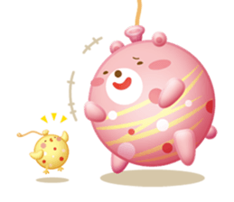 Mr. bear is a water balloon. sticker #6131061