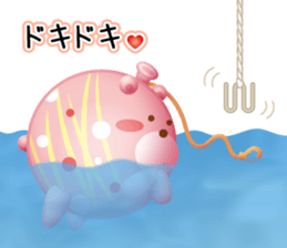 Mr. bear is a water balloon. sticker #6131062