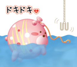 Mr. bear is a water balloon. sticker #6131062