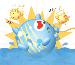 Mr. bear is a water balloon. sticker #6131065