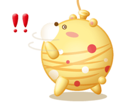 Mr. bear is a water balloon. sticker #6131067