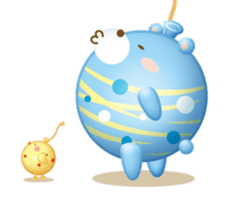 Mr. bear is a water balloon. sticker #6131068