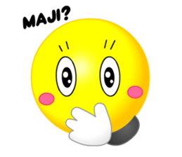 kawaii Smiley Face 3D(JapaneseWords) sticker #6134121