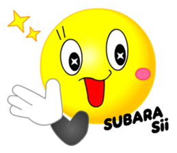 kawaii Smiley Face 3D(JapaneseWords) sticker #6134128