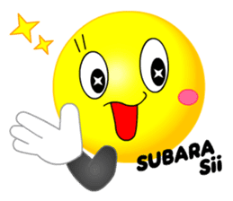 kawaii Smiley Face 3D(JapaneseWords) sticker #6134128