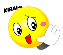 kawaii Smiley Face 3D(JapaneseWords) sticker #6134135