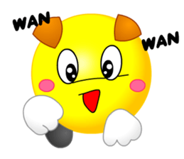 kawaii Smiley Face 3D(JapaneseWords) sticker #6134136