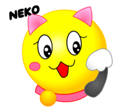 kawaii Smiley Face 3D(JapaneseWords) sticker #6134137