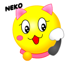 kawaii Smiley Face 3D(JapaneseWords) sticker #6134137
