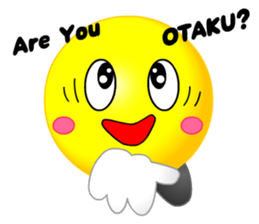 kawaii Smiley Face 3D(JapaneseWords) sticker #6134141