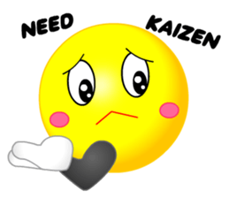kawaii Smiley Face 3D(JapaneseWords) sticker #6134142