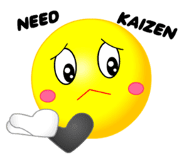 kawaii Smiley Face 3D(JapaneseWords) sticker #6134142