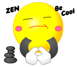 kawaii Smiley Face 3D(JapaneseWords) sticker #6134144