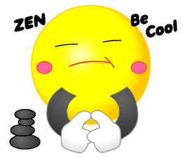 kawaii Smiley Face 3D(JapaneseWords) sticker #6134144