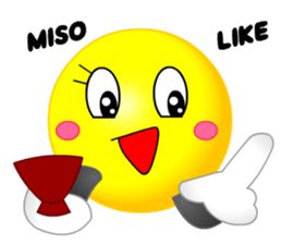 kawaii Smiley Face 3D(JapaneseWords) sticker #6134145