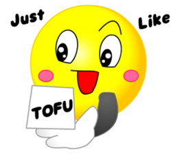 kawaii Smiley Face 3D(JapaneseWords) sticker #6134146